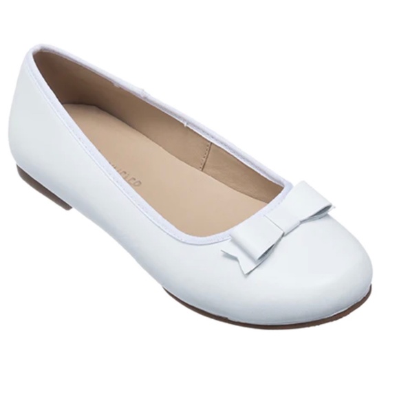 Elephantito Girls Shoes - Camille Dress Flats - White main image 1